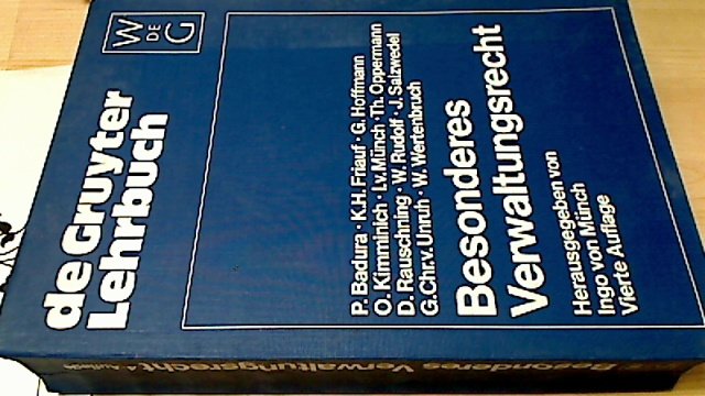 ISBN 3110066432 "Besonderes Verwaltungsrecht" – Gebraucht, Antiquarisch ...