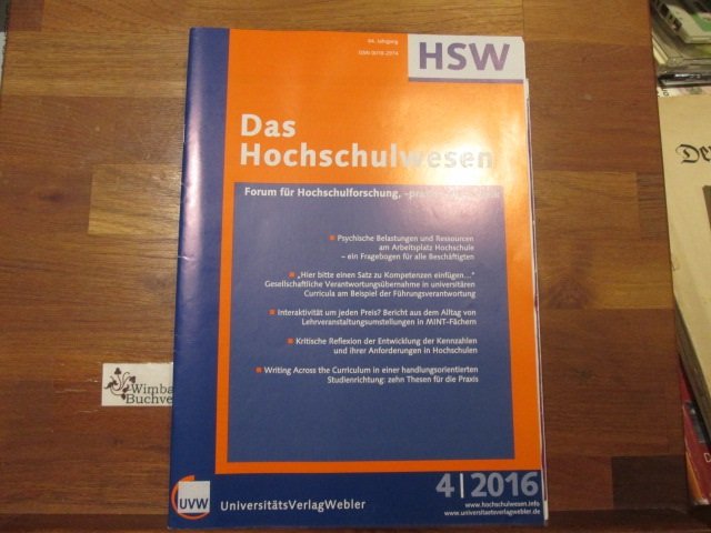 HSW - Das Hochschulwesen