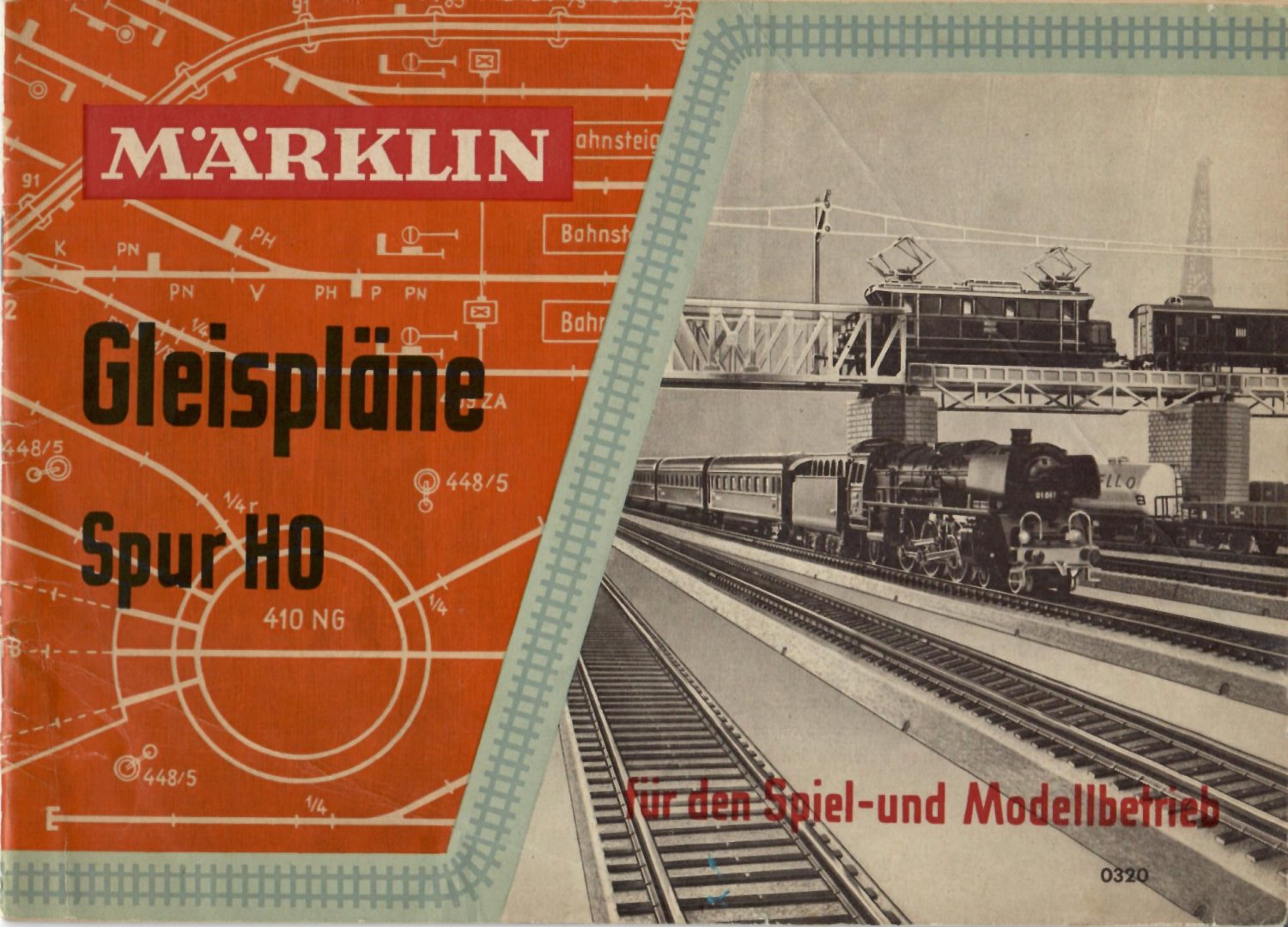 Modellbahn Gleispläne Gleisplan Heft Modellbau Piko und Pilzgleismaterial 1963 