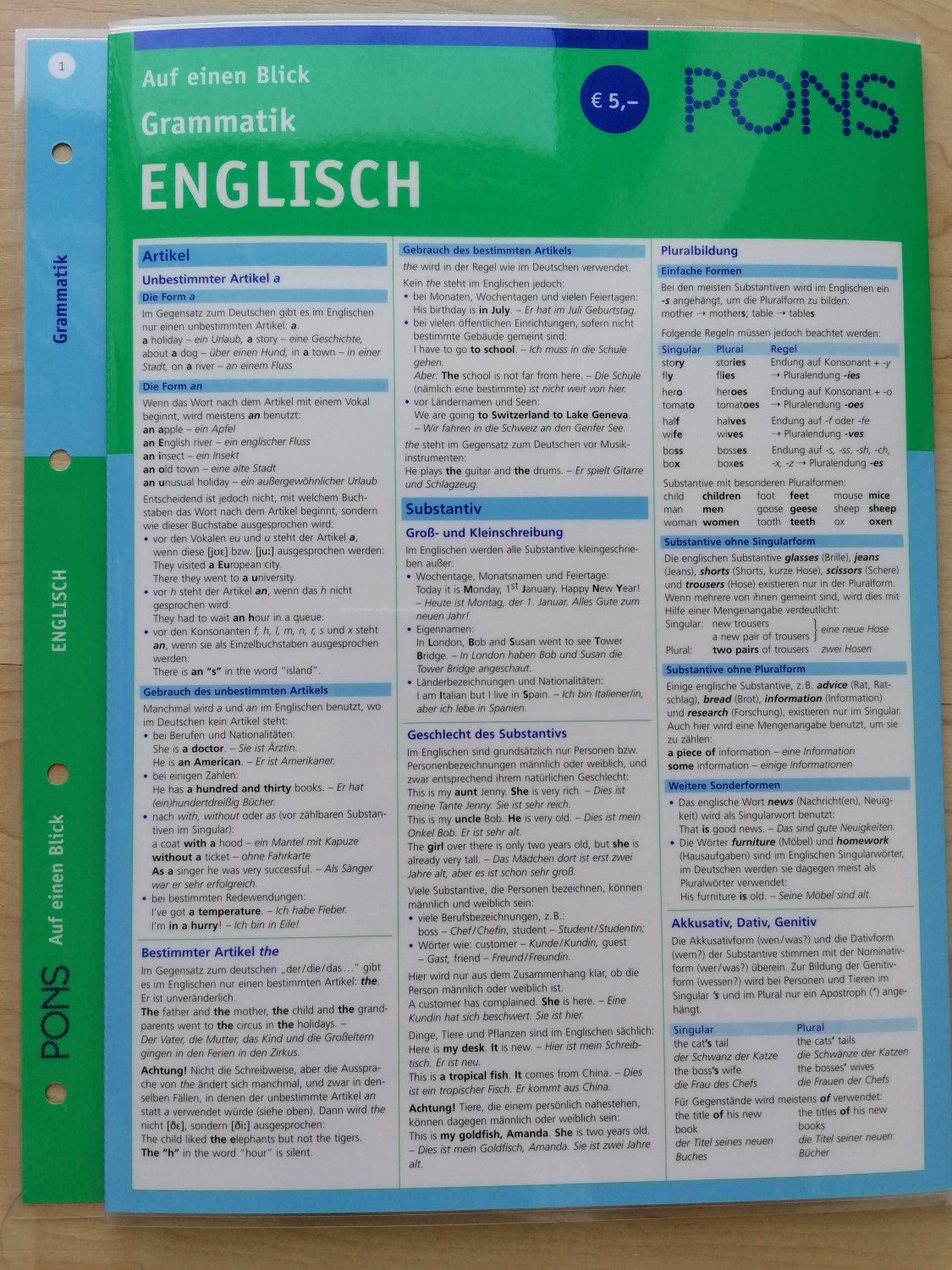 ISBN 3125607027 "PONS Grammatik Auf Einen Blick Englisch - Kompakte ...