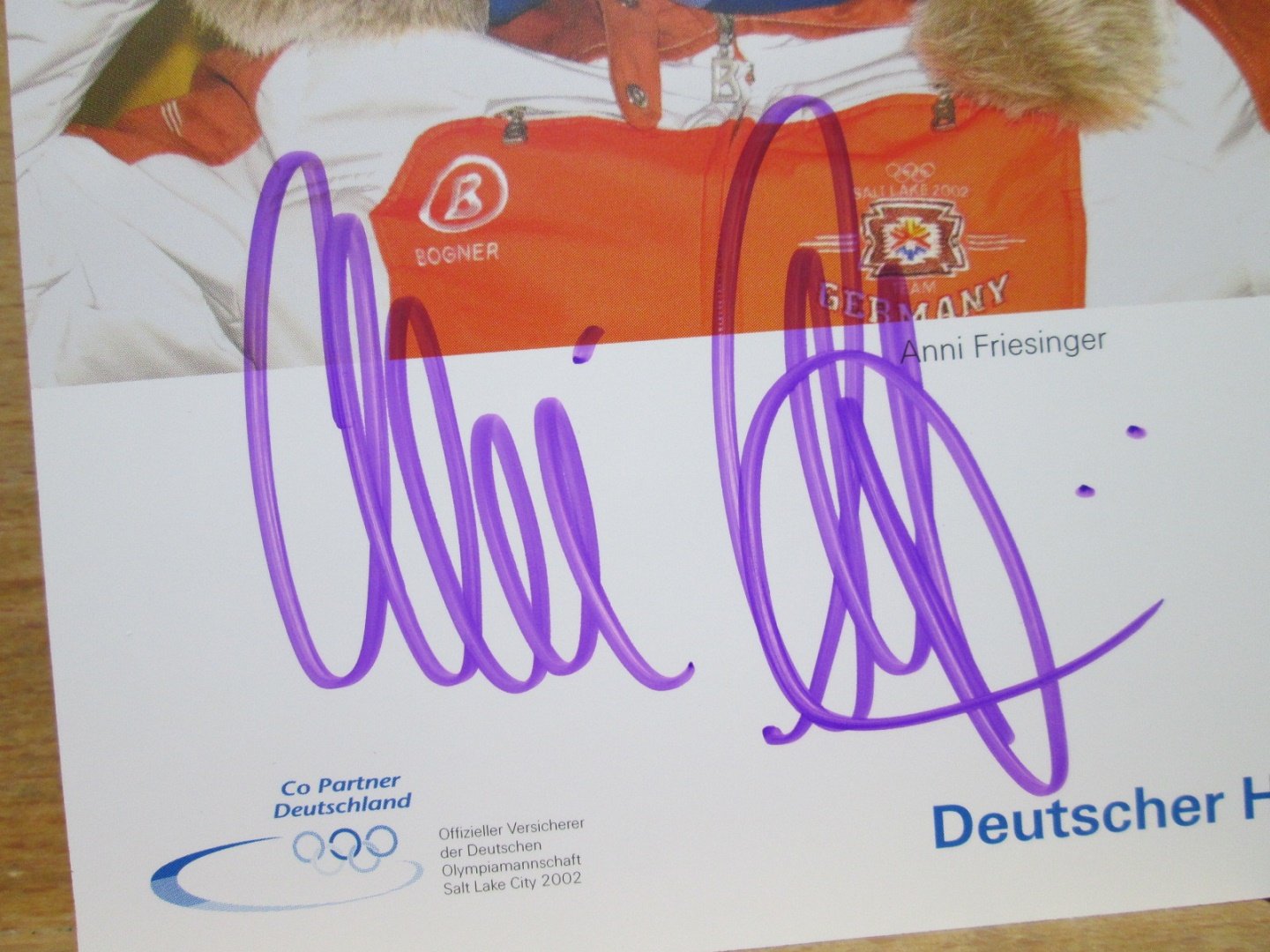 Autogramm Anna Friesinger Olympiasiegerin Weltmeisterin Eisschnelllauf RÖSCH # 