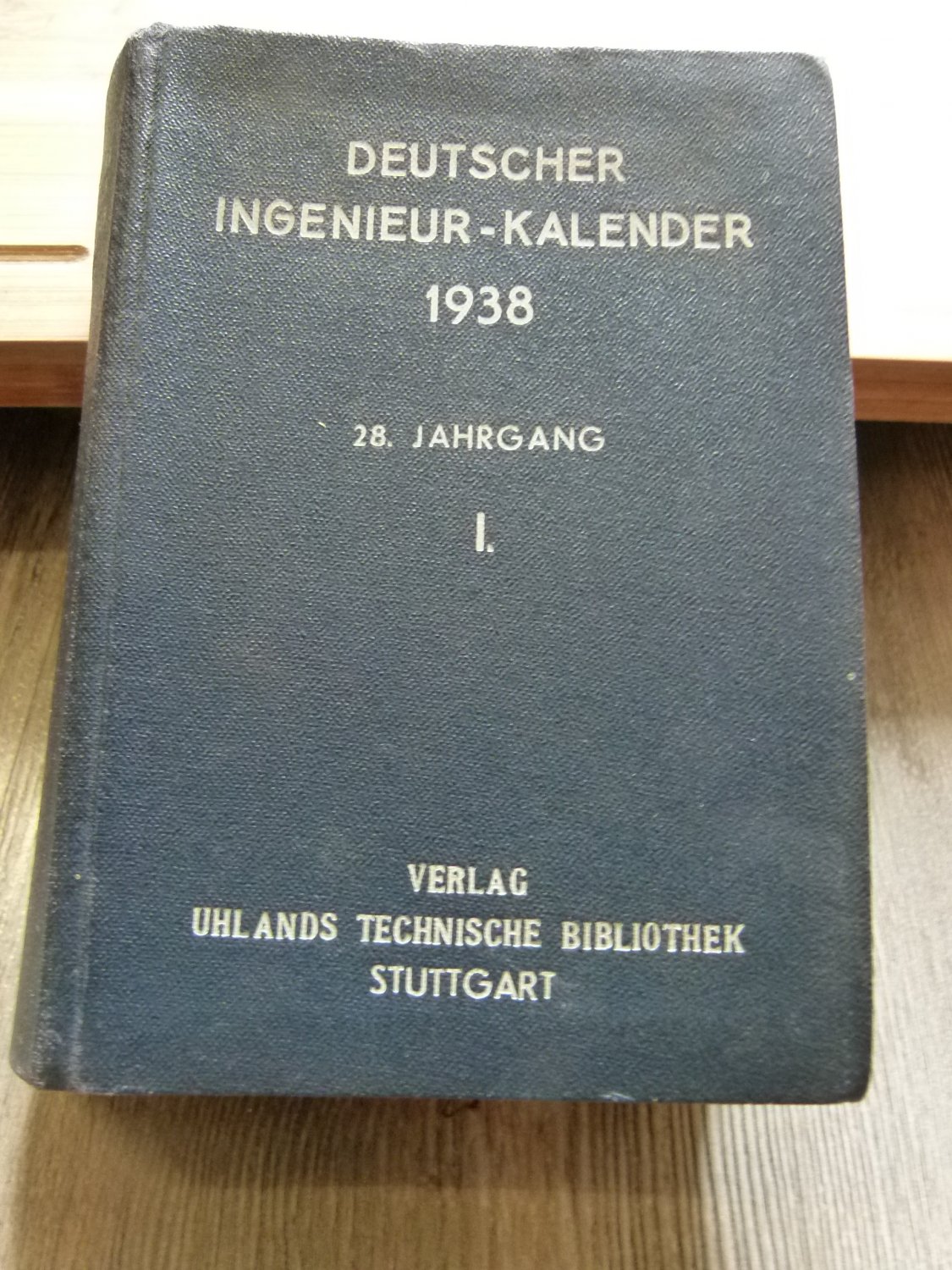 Deutscher Ingenieur-Kalender 1938.“ (Hans Felger) – Buch antiquarisch  kaufen – A02qEmzh01ZZX