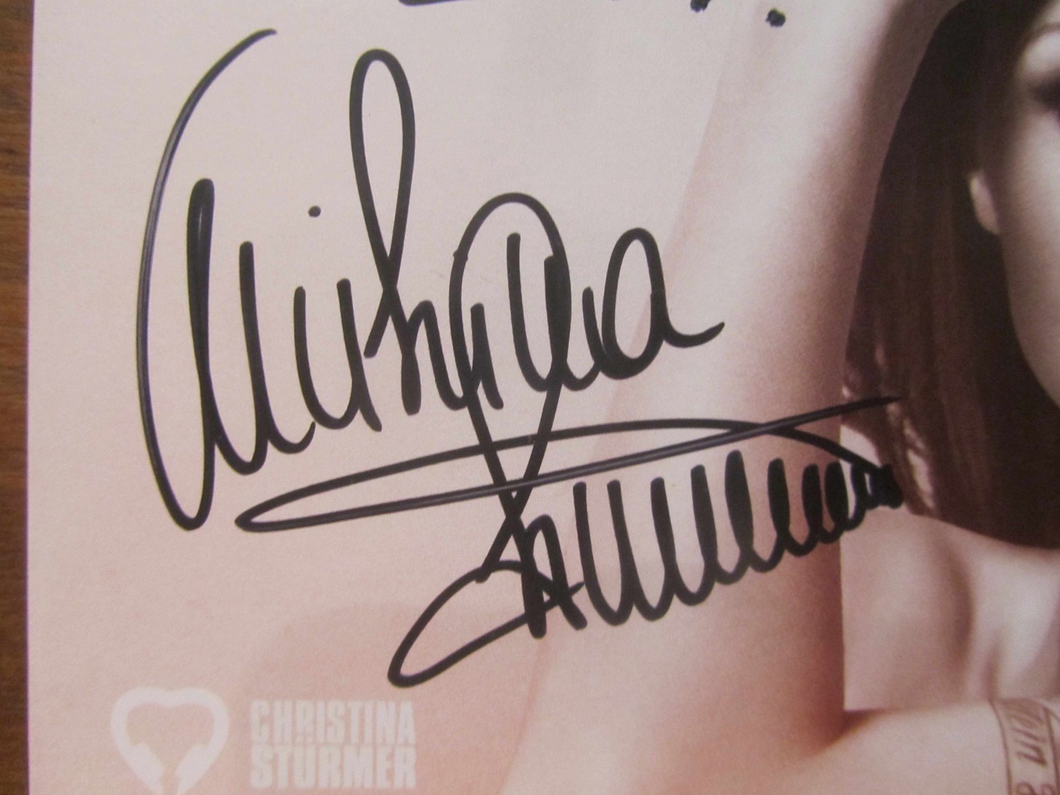 Christina Stürmer AK Seite an Seite Tour Autogrammkarte original signiert #4