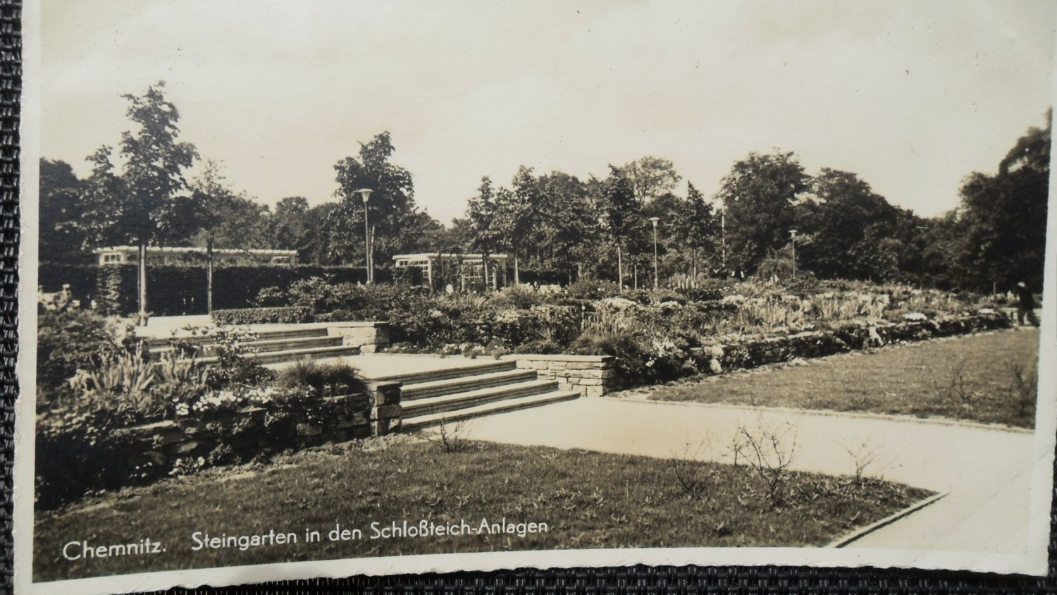 CHEMNITZ Sachsen um 1940 Postkarte ungelaufen Schloss-Teich Kirche Verlag Löser 