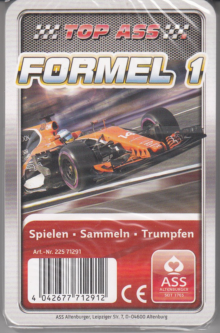 NSV 1242 Quartett Formel 1 Kartenspiel Spielkarten Playing Cards 