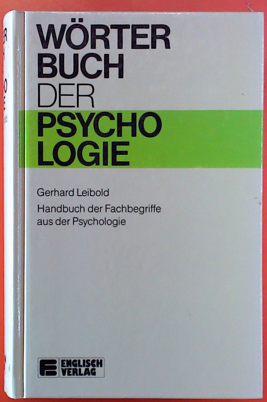 ISBN 3881401520 "Wörterbuch Der Psychologie Für Jedermann" – Neu ...