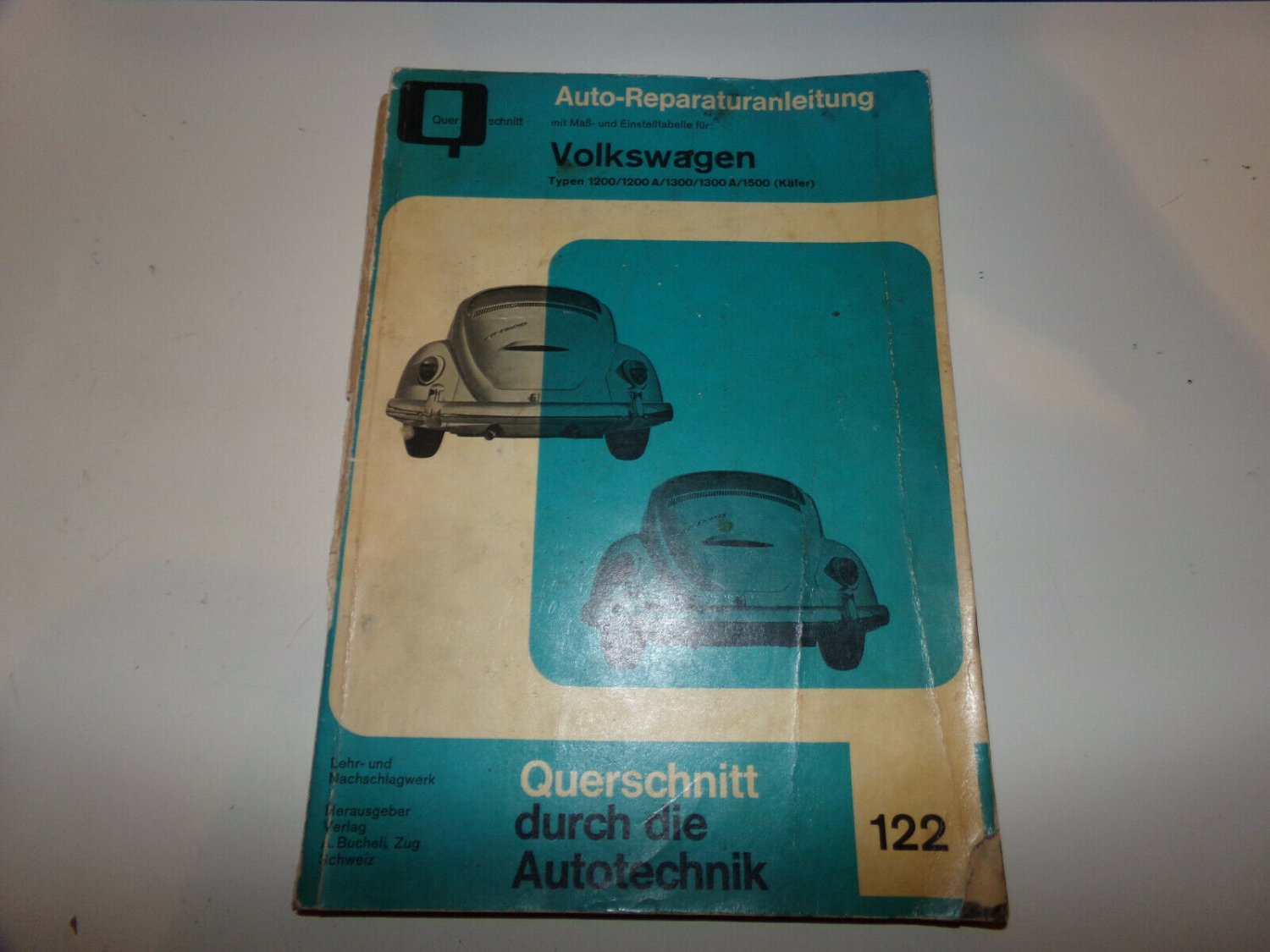 VW Käfer 1200 1300 1500 bis Herbst 69 Reparaturanleitung Reparatur-Handbuch Buch 