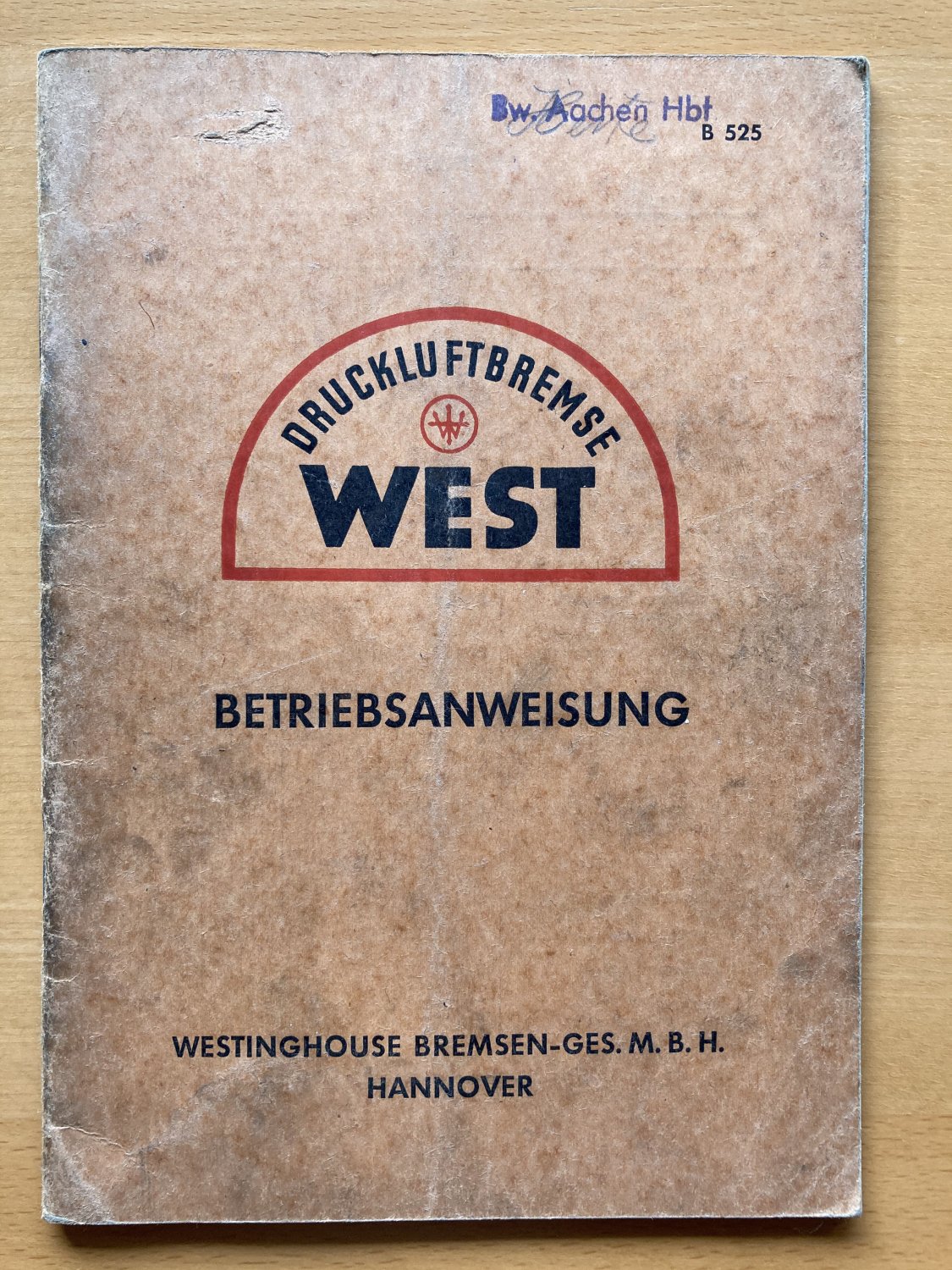 Druckluftbremse West Für Lastzüge Und Kraftfahrzeuge ...“ (Westinghouse  Bremsen-Gmbh) – Buch Gebraucht Kaufen – A02Ugxr401Zzd