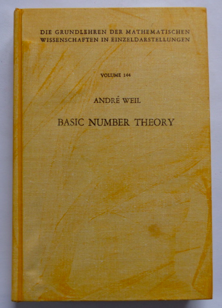 weil basic number theory