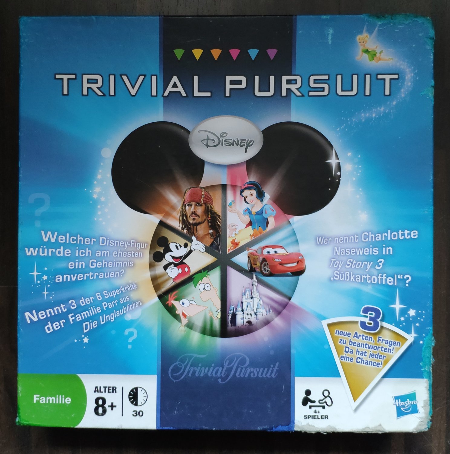 TRIVIAL PURSUIT Disney For All Hasbro 2011 Board Game