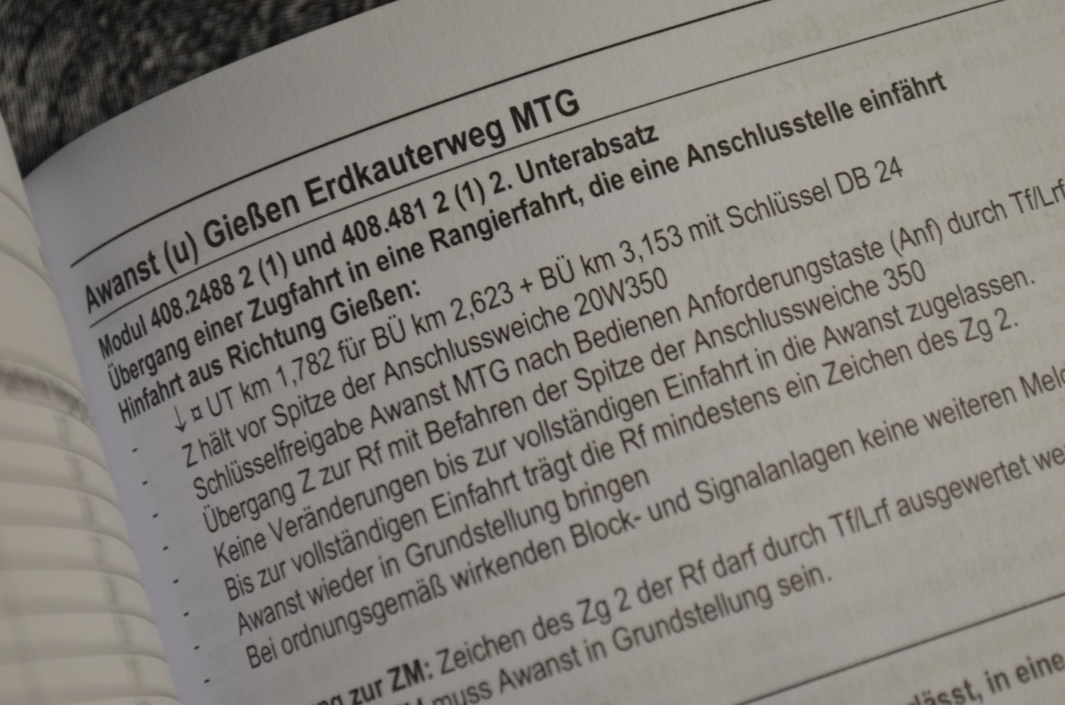 Angaben für das Streckenbuch RB Südwest 2016 C DB Netz AG 