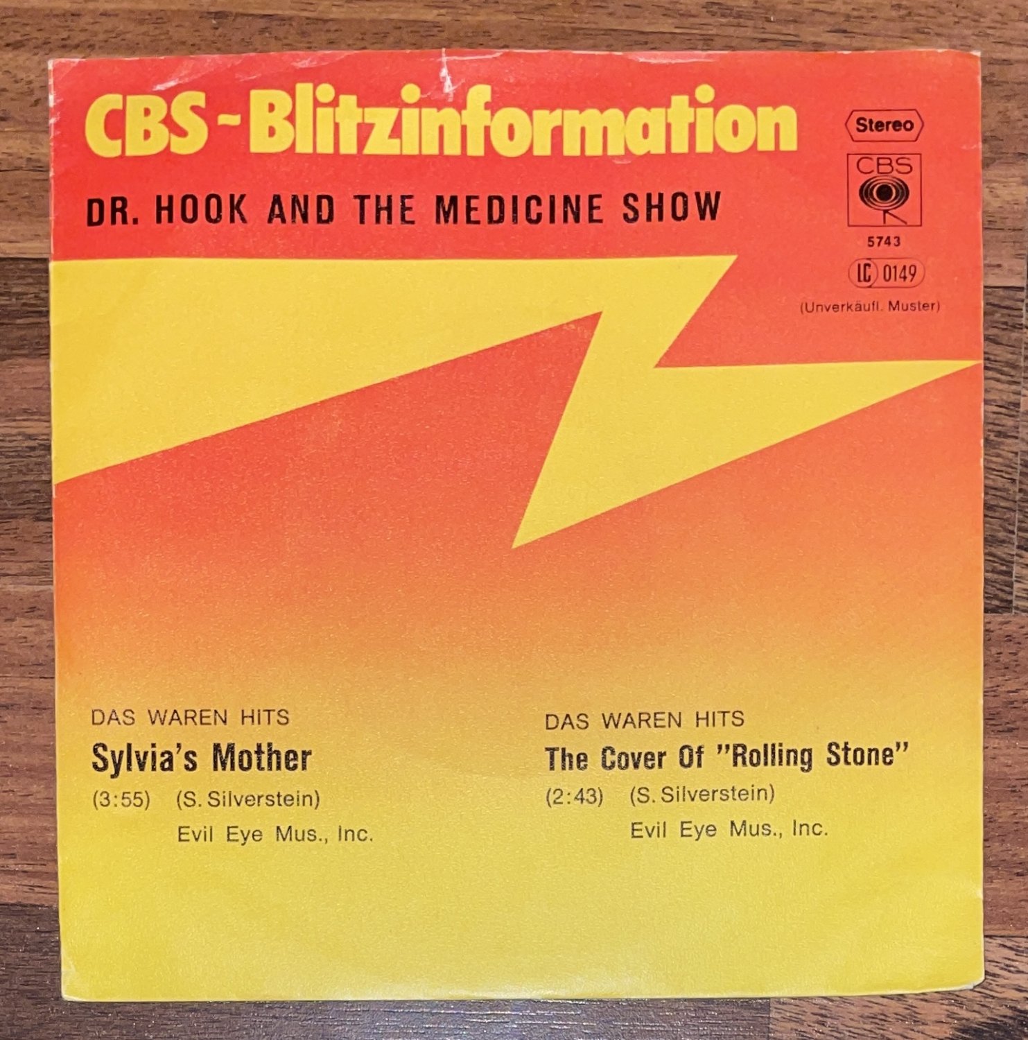 Sylvias Mother The Cover Of Rolling Stone Dr Hook And The Medicine Show Tontrager Gebraucht Kaufen A02pfch221zz8