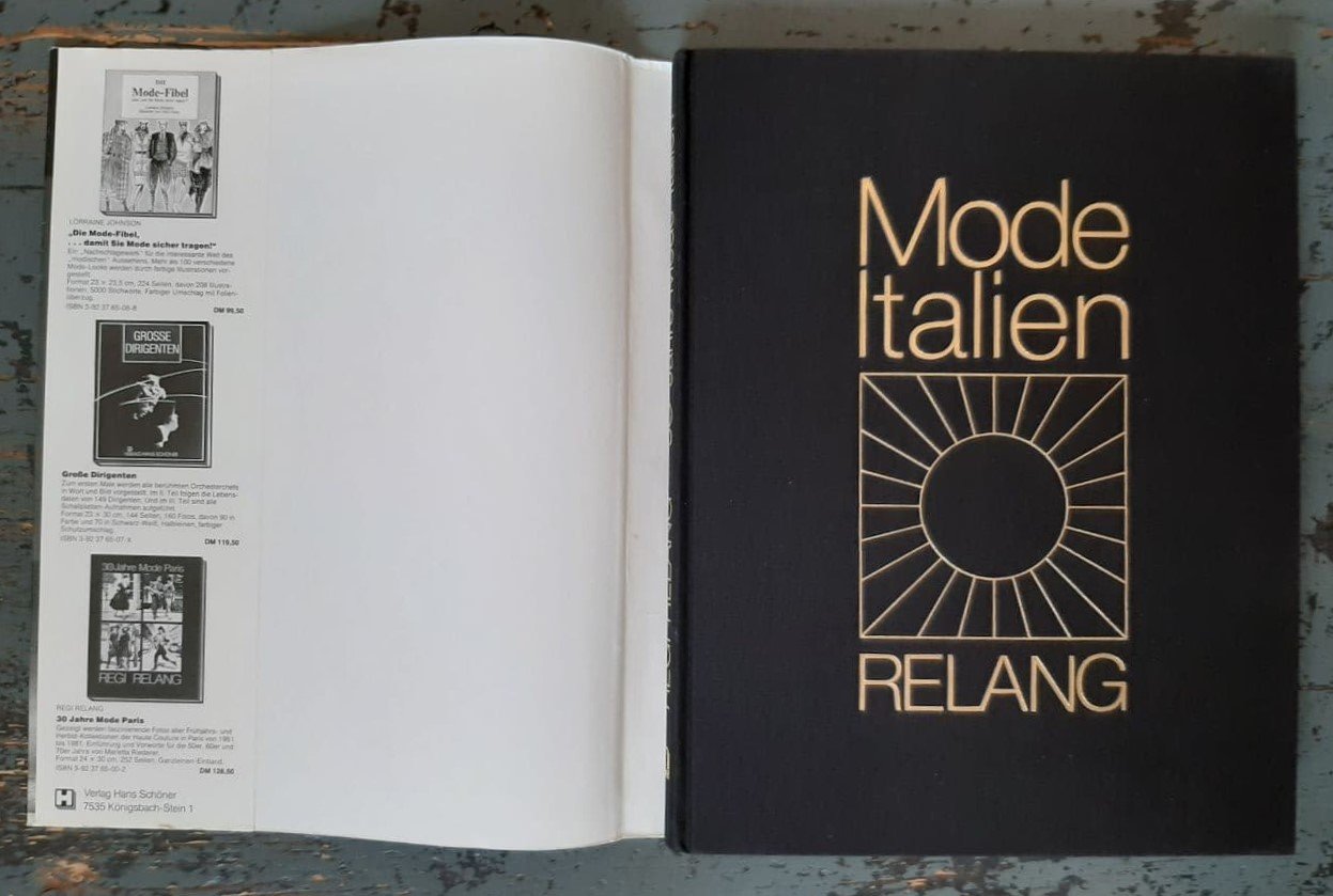 洋書　REGI RELANG 30 Jahre Mode Italien写真集 洋書 REGI RELANG 30 Jahre Mode Italien写真集最 安値 で