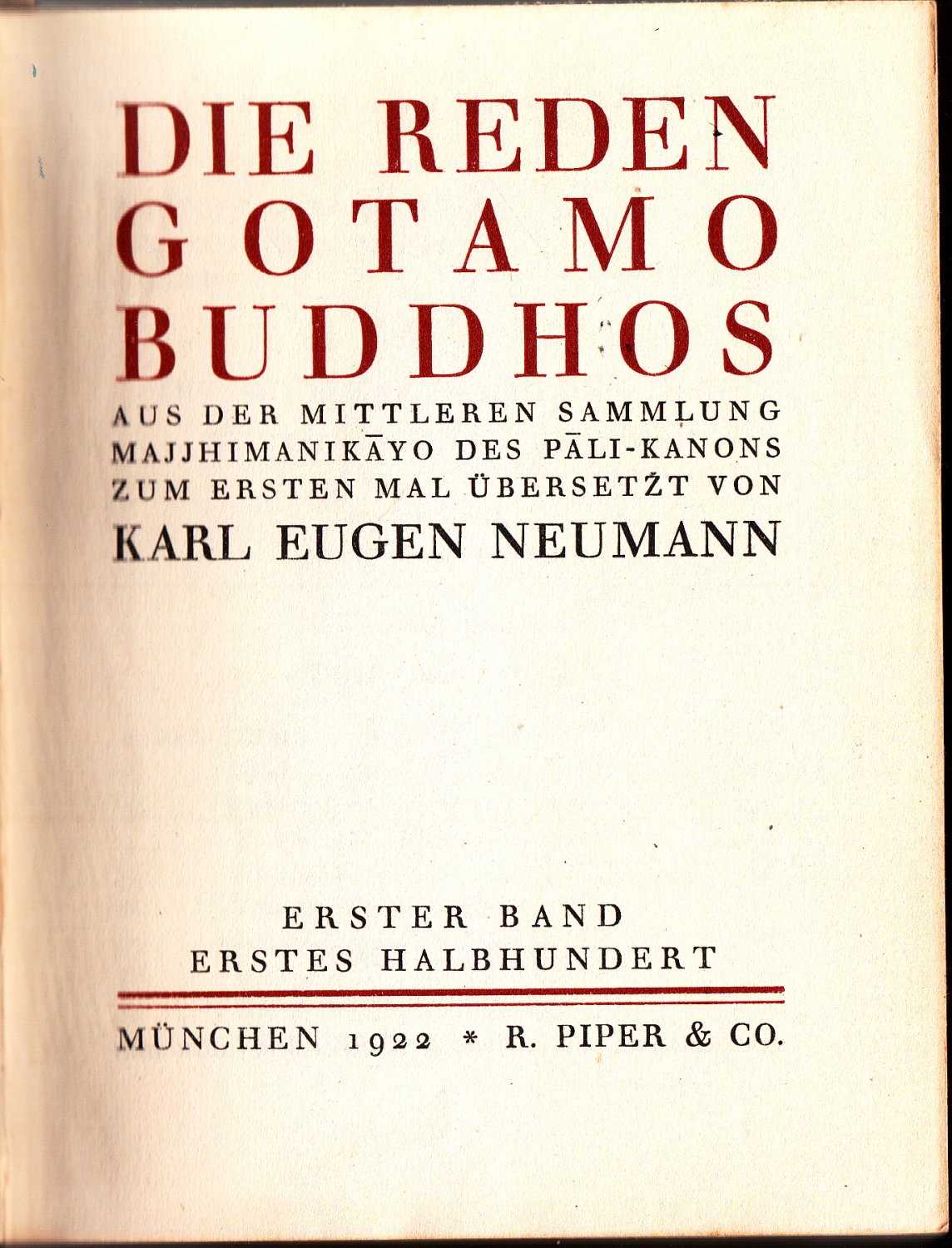 Längere Sammlung Die Reden des Buddha 