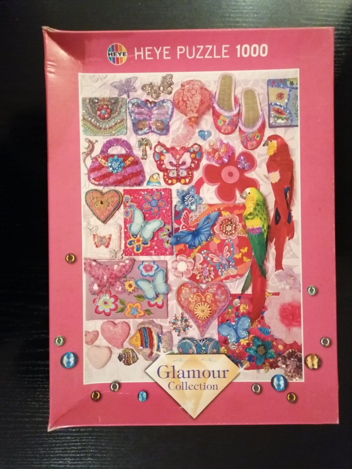 Heye HEYE 1000 PIECE JIGSAW GLAMOUR COLLECTION GLITTERING GIFTS FULLY COMPLETE 
