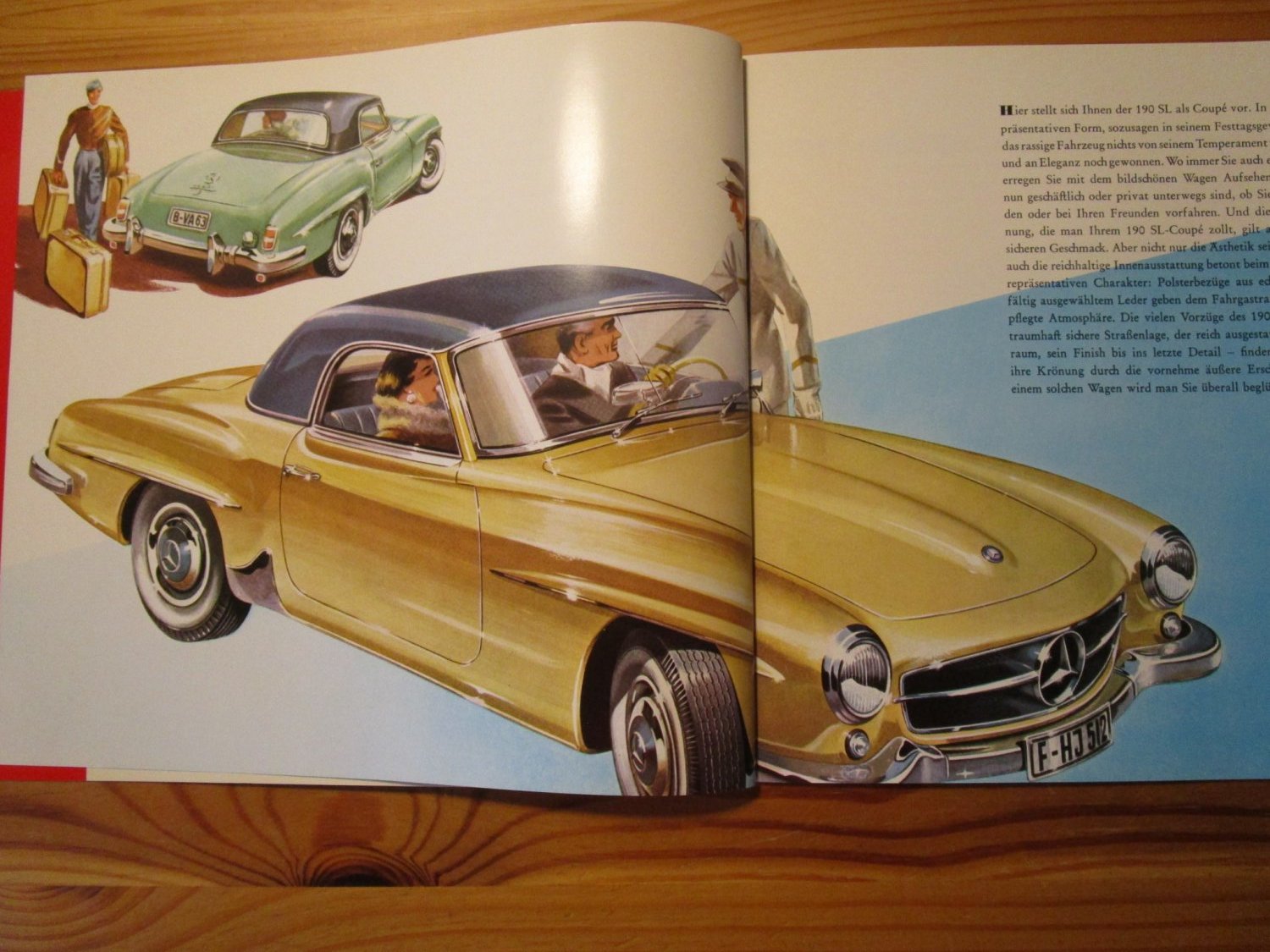 Mercedes Benz 190 SL W121 Baureihe Prospekte Modelle Typen Bildband Buch Book 