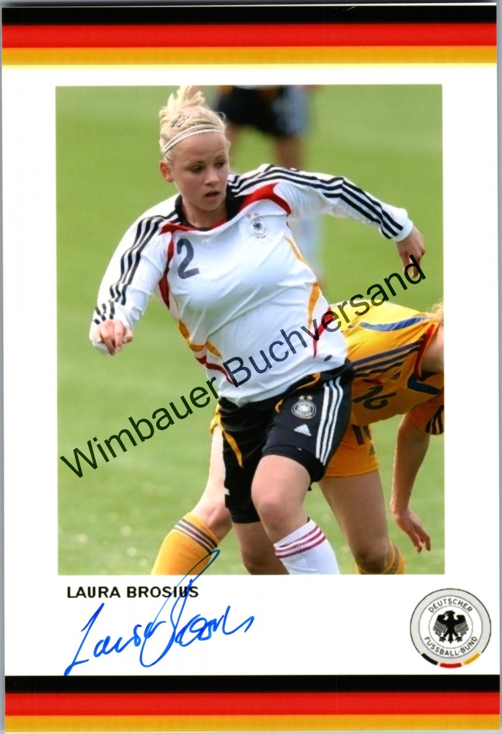 84987 Laura Brosius Potsdam Damen Frauen Fußball orig signierte Autogrammkarte