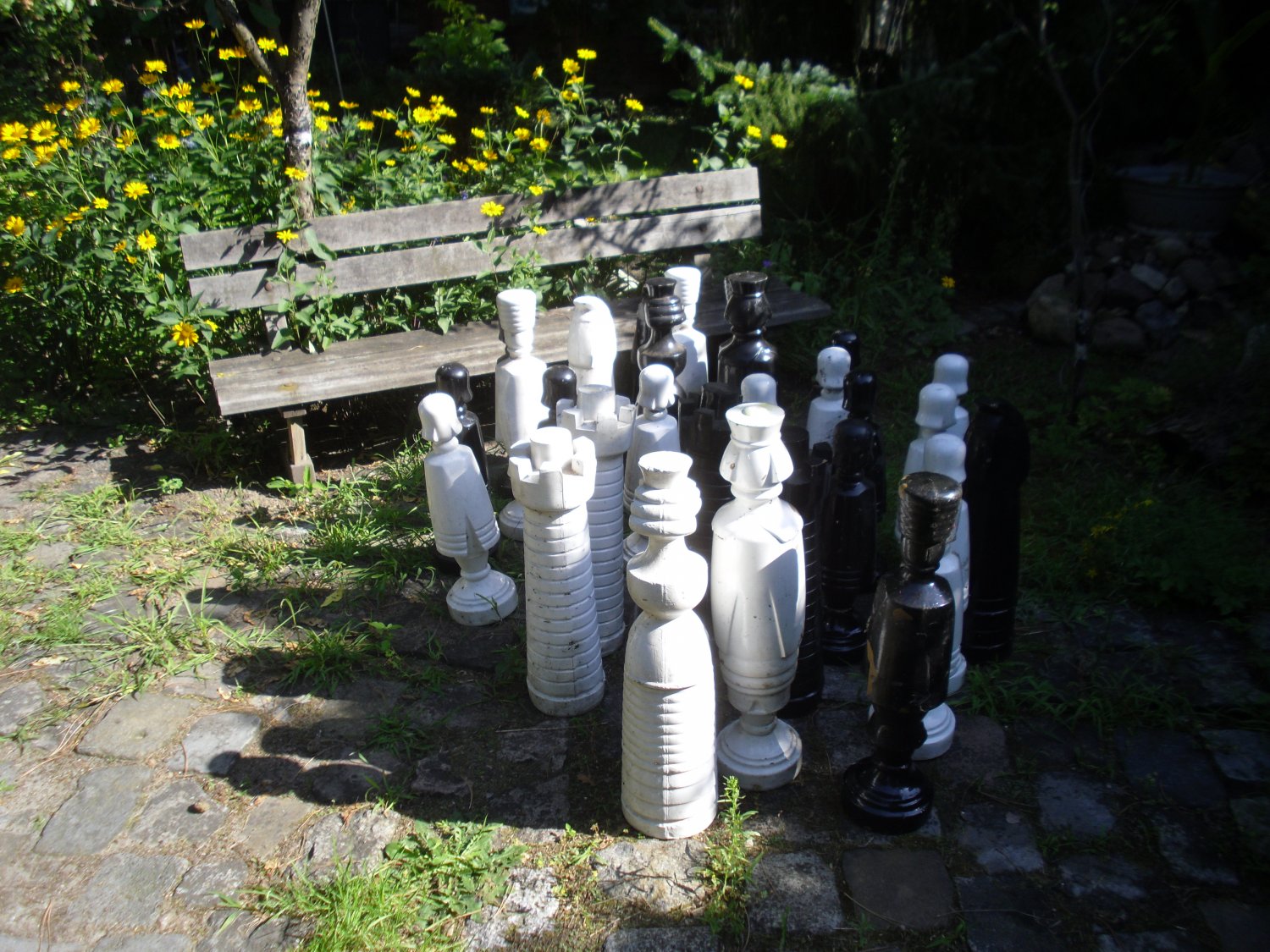 Schachspiel - Großfeld - Schach - Figuren 60 cm - …“ (DDR - Großfeldschach 