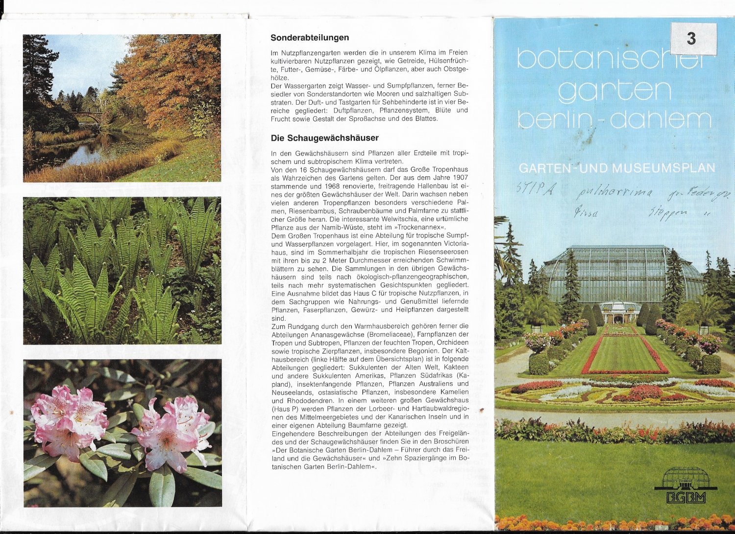 „Gartenund Museumsplan Botanischer Garten BerlinDahlem + …“ Buch