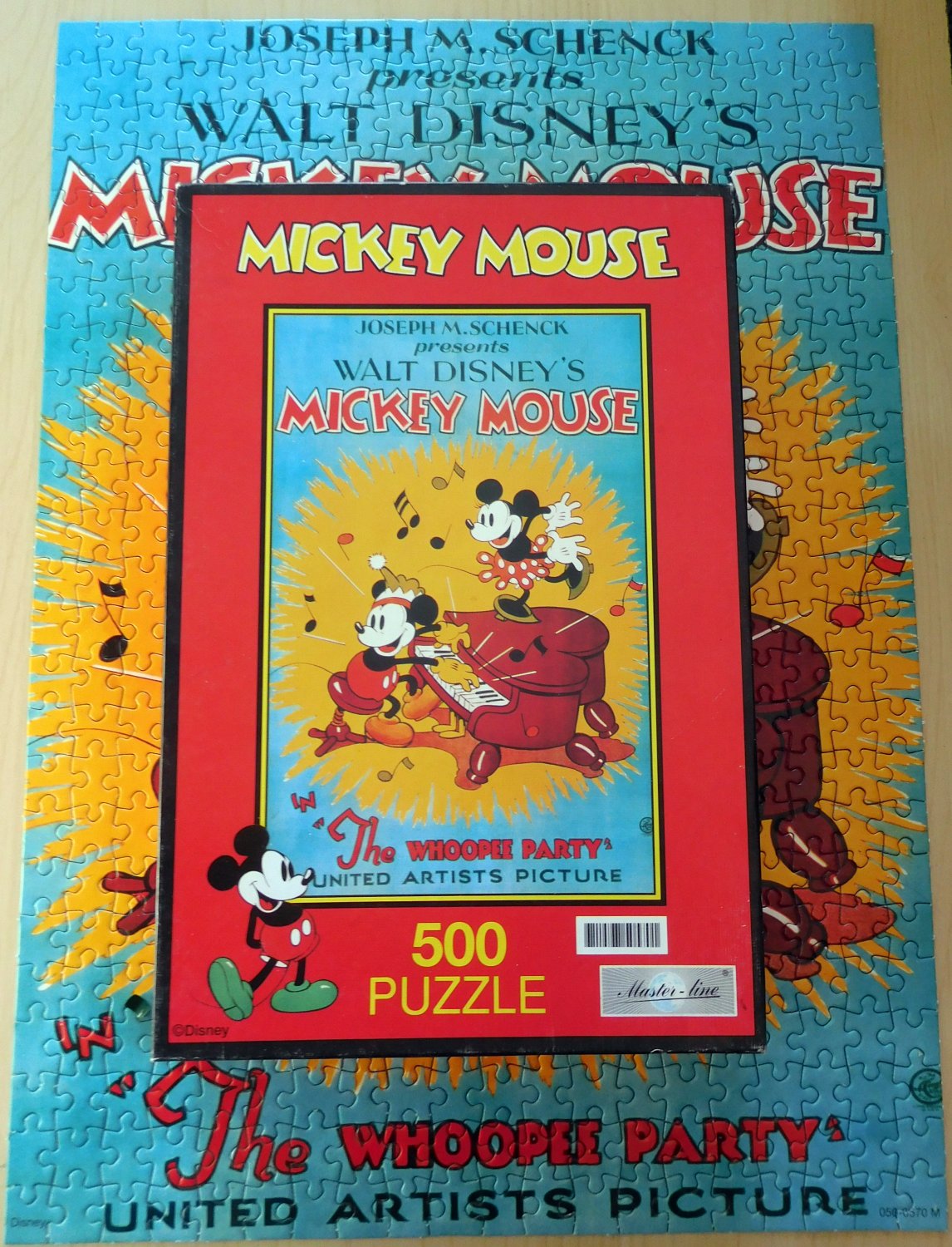 Mickey Mouse Vintage Puzzle 500 Teile - The Whoopee Party“ (Joseph M.  Schenck) – Spiel gebraucht kaufen – A02zvNoo41ZZM