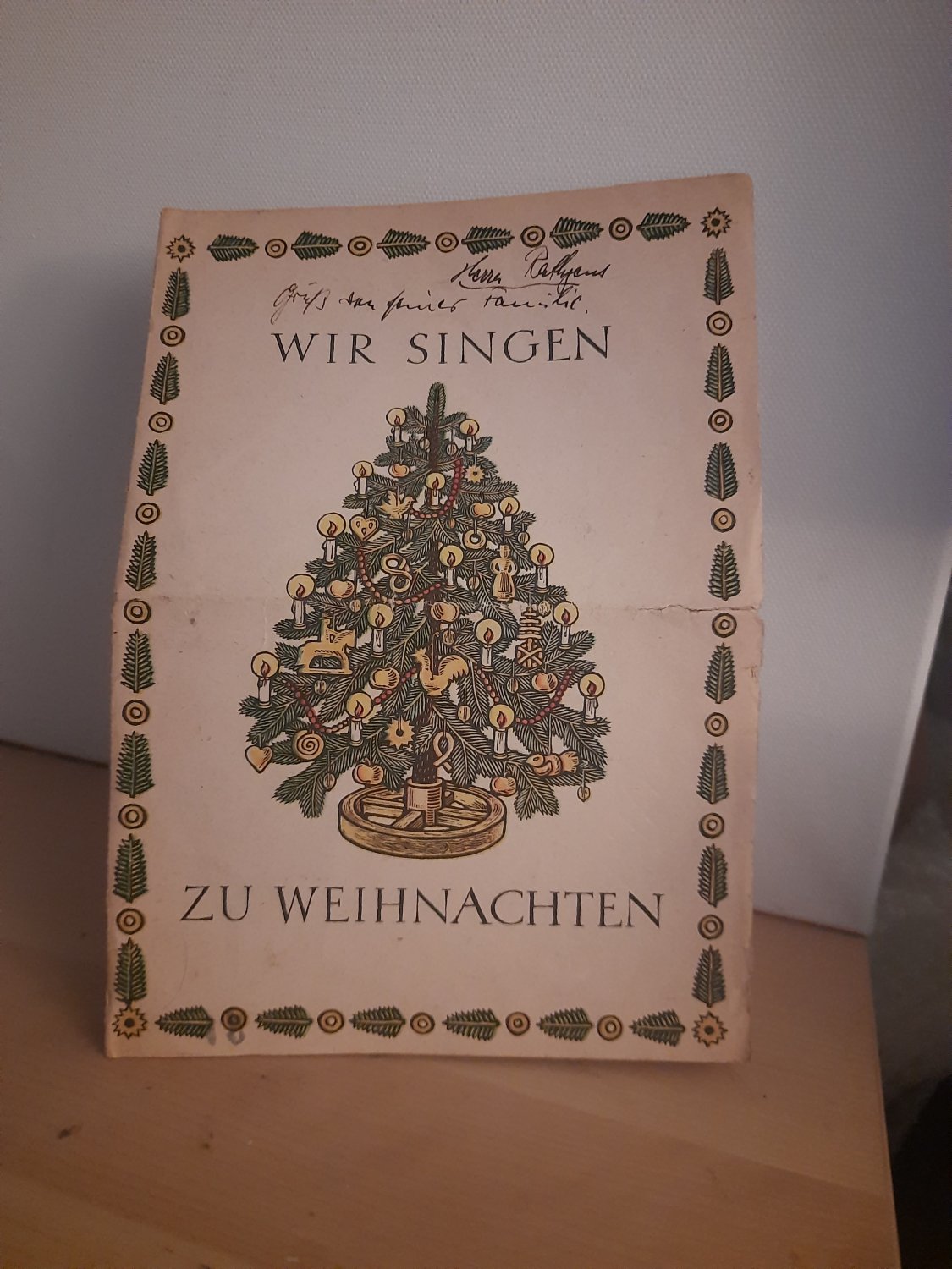 „Wir singen zu Weihnachten Liederblatt der …“ Buch antiquarisch