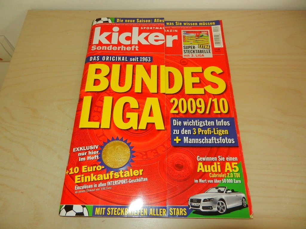 „Magazine Kicker Sonderheft Mit Stecktabelle Saison 2009 / …“ – Buch ...