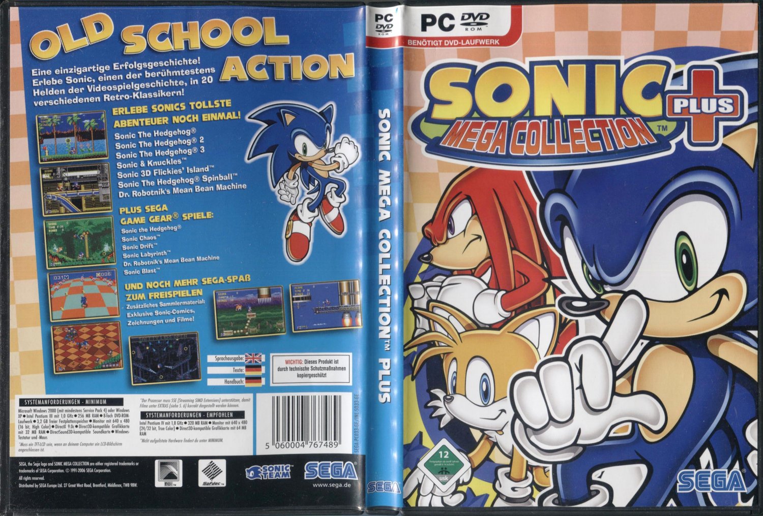 Sonic Mega Collection Plus for PC DVD ROM Vintage Games 5060004767489