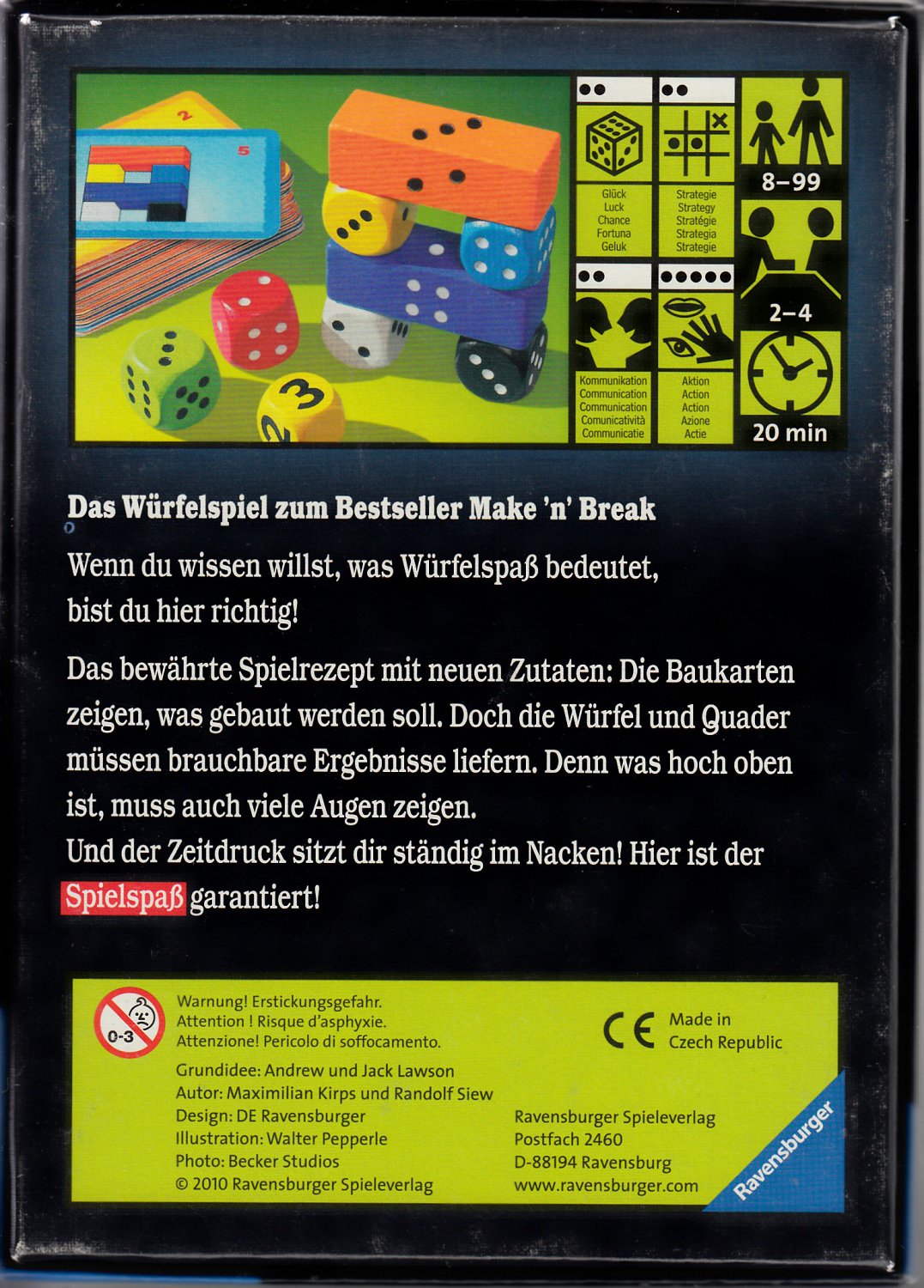 Make 'n' Break“ (Maximilian Kirps und Randolf Siew) – Spiel gebraucht kaufen  – A02Ase5C41ZZs