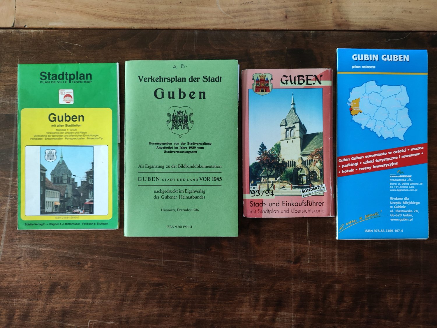 „Konvolut Sammlung 4 Karten zusammen Stadtplan Guben mit …“ Buch