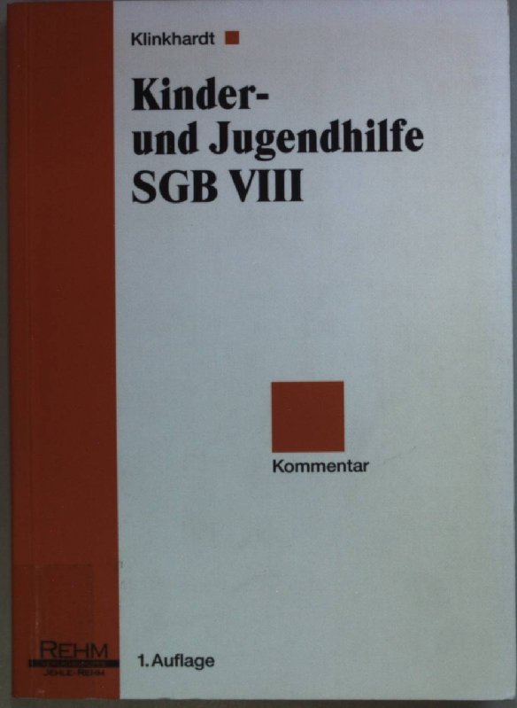 „Kinder- Und Jugendhilfe. (SGB VIII)“ – Bücher Gebraucht, Antiquarisch ...