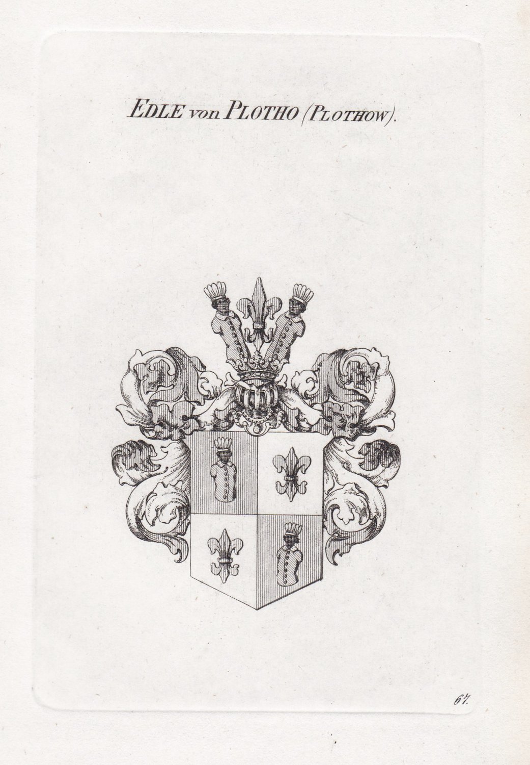 Edle von Plotho Plotho Plothow Wappen coat of arms …“ Buch