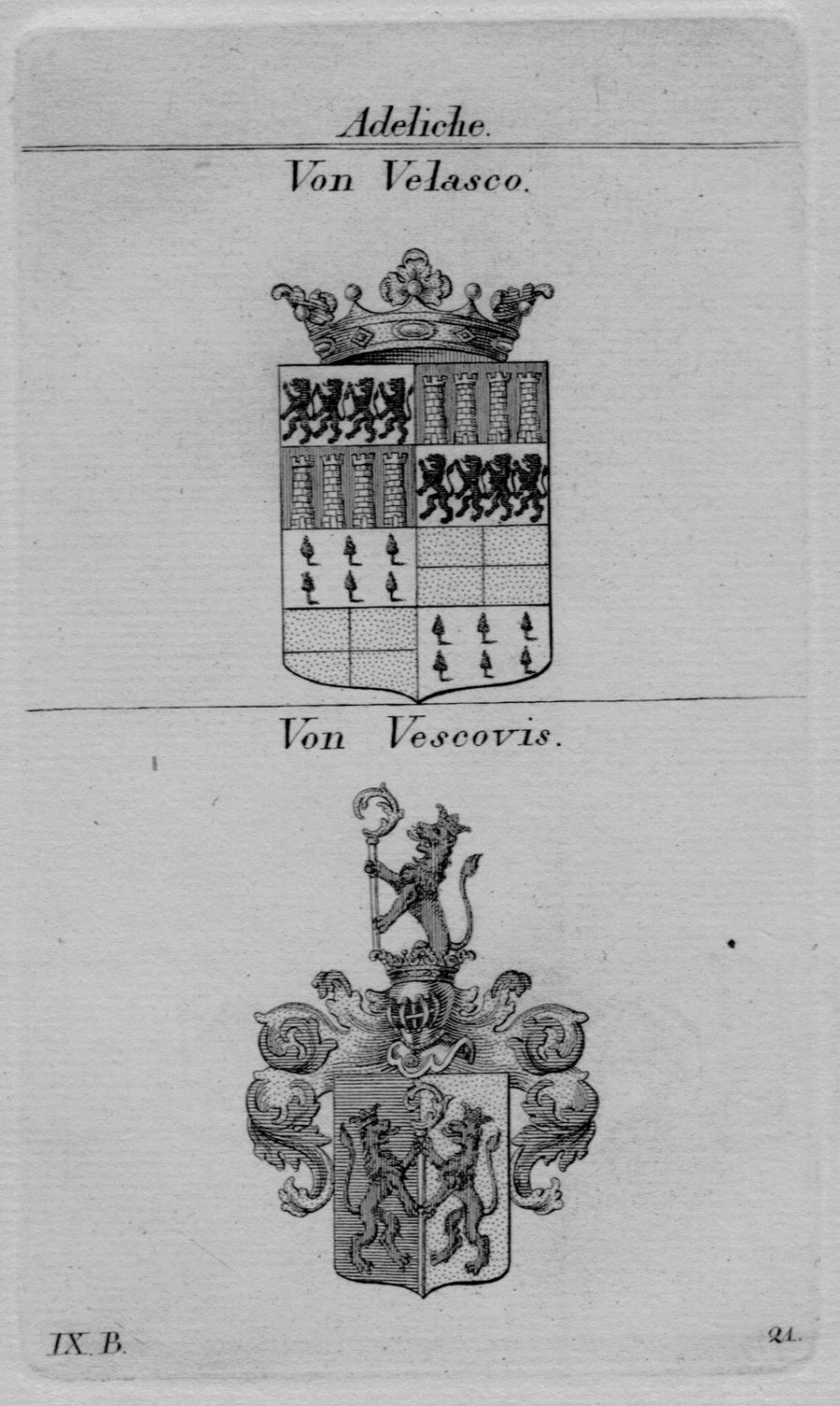 „Velasco Vescovis Wappen coat of arms heraldry Heraldik …“ Buch