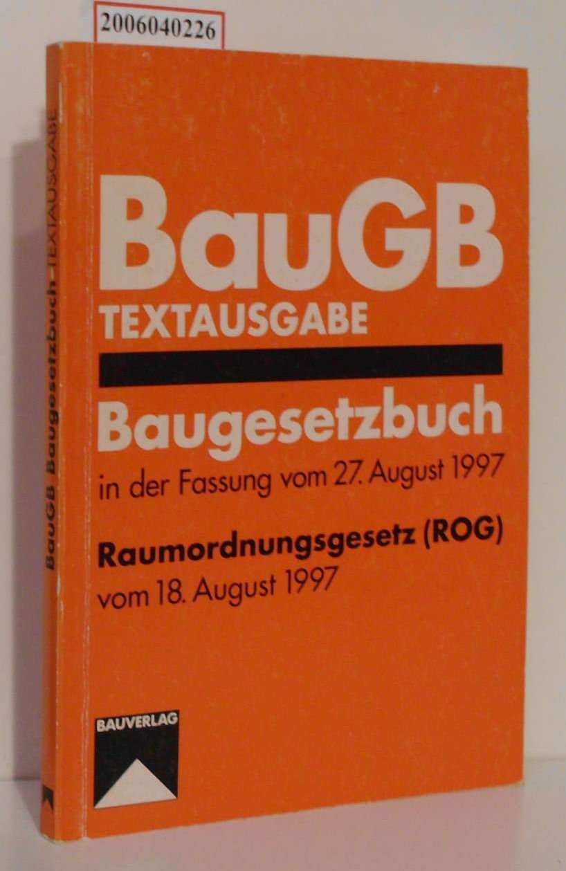 „Baugesetzbuch (BauGB).“ Bücher gebraucht, antiquarisch & neu kaufen