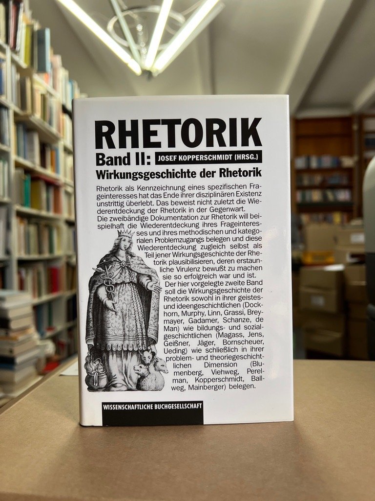 Isbn X Rhetorik Wirkungsgeschichte Der Rhetorik