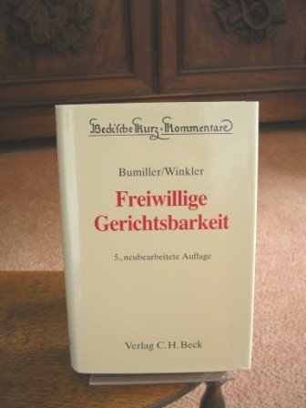 Freiwillige Gerichtsbarkeit Bumiller Ursula Und Dr Buch Gebraucht Kaufen A026n9dr01zzt