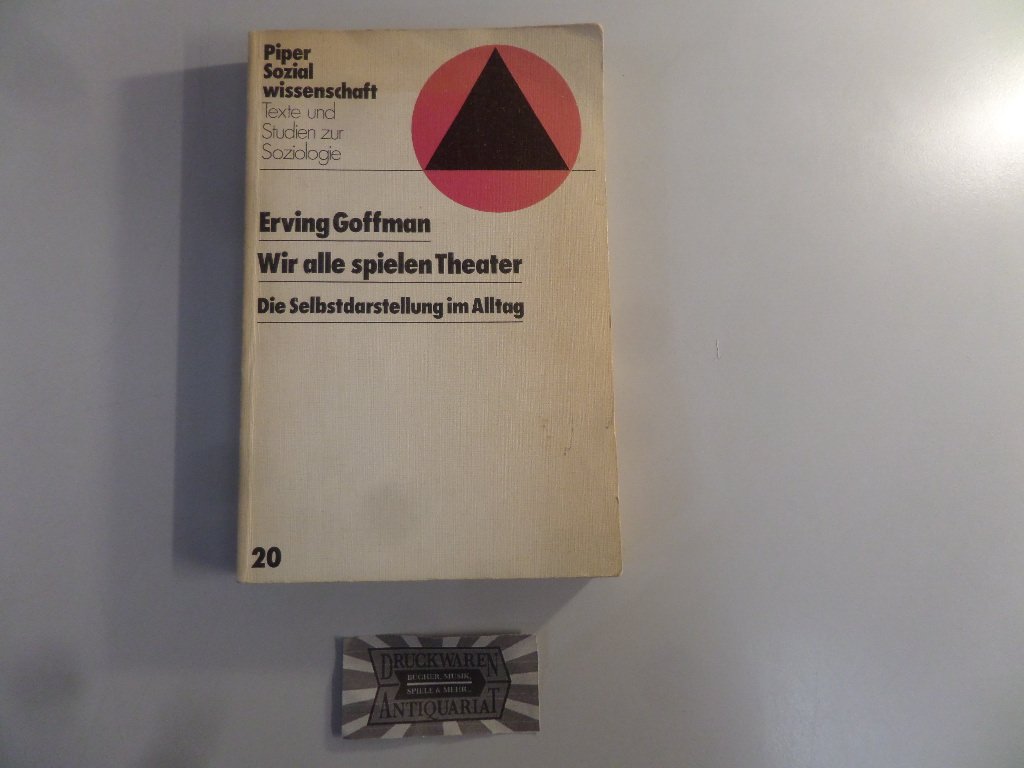 Erving Goffman Wir Alle Spielen Theater www.booklooker.de