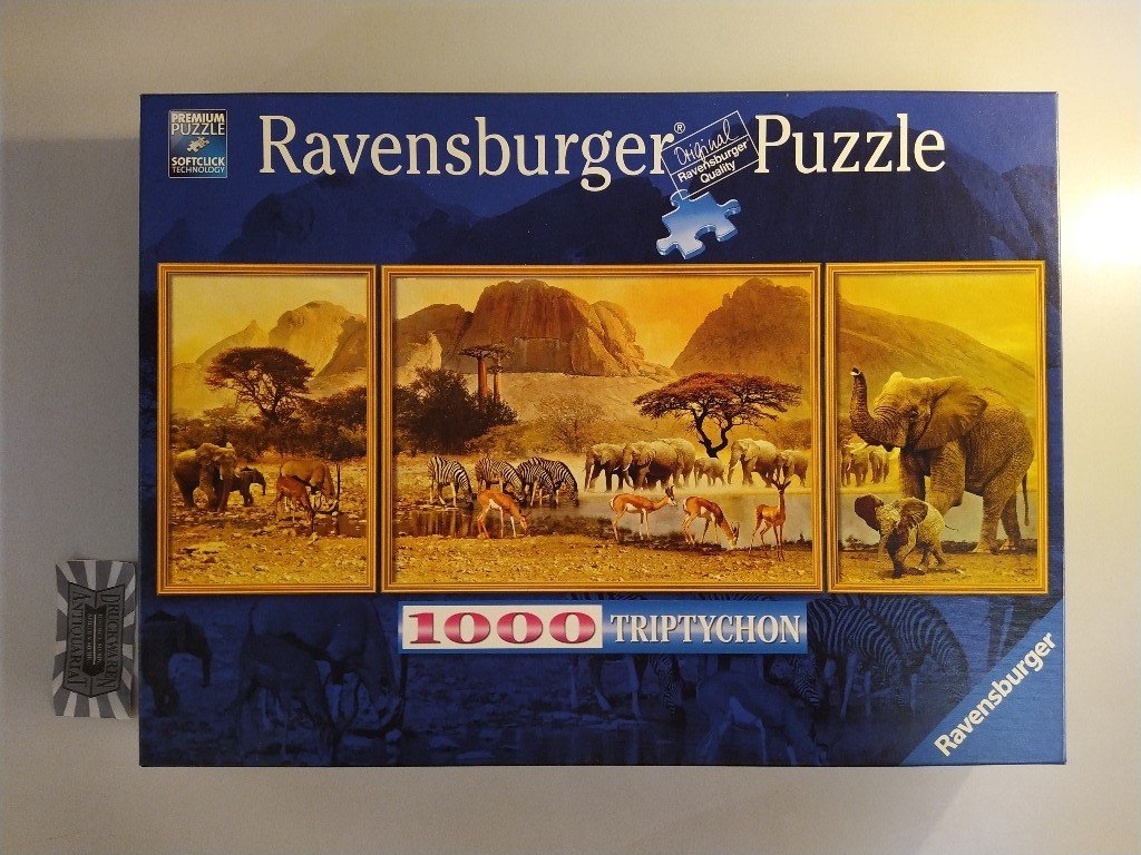 Ravensburger 19836 Afrikanische Impressionen Triptychon 1000 Teile Panorama 