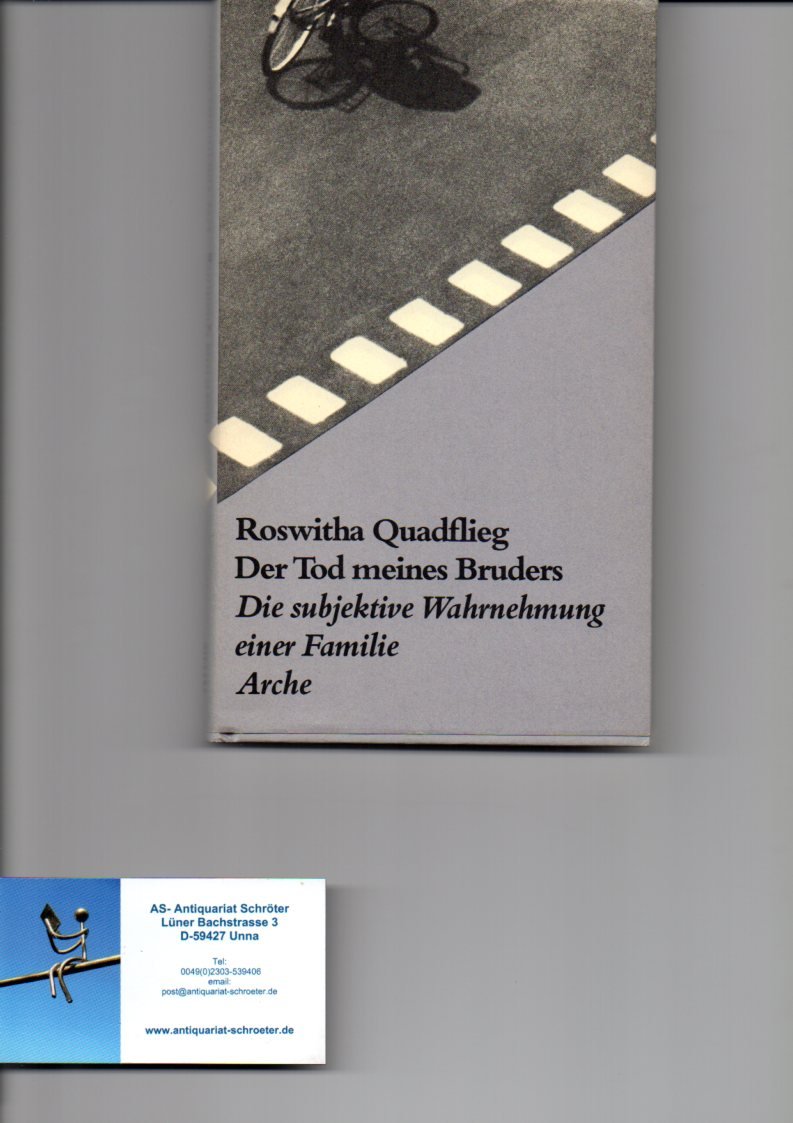 Der Tod Meines Bruders Quadflieg Roswitha Buch Gebraucht Kaufen A02czp9d01zzf