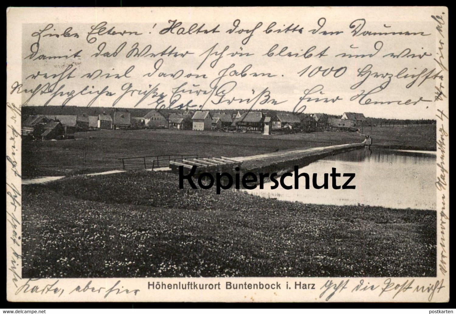 „ALTE POSTKARTE HÖHENLUFTKURORT BUNTENBOCK IM HARZ …“ Buch gebraucht