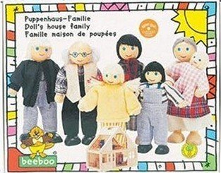 Beeboo Puppenhaus Familie Puppenfiguren Puppenfamilie Spielzeugfiguren Spiel