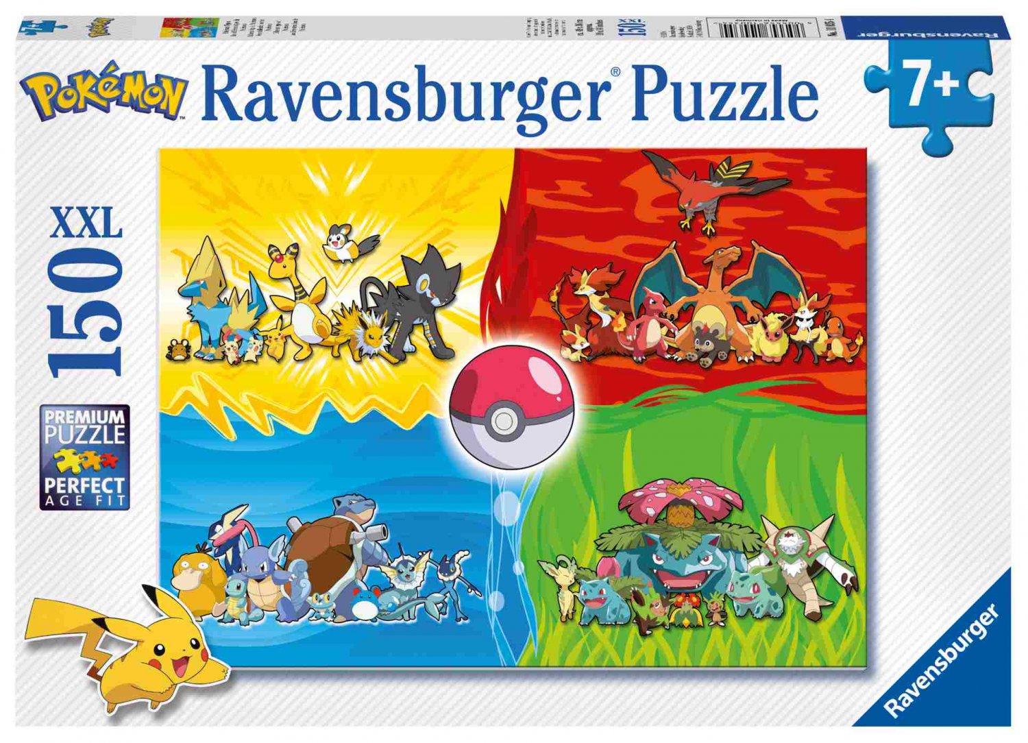 Ravensburger Pokémon Puzzle - 125 Teile Bodenpuzzle, 50x70cm - Für Kinder Ab 6 Jahren