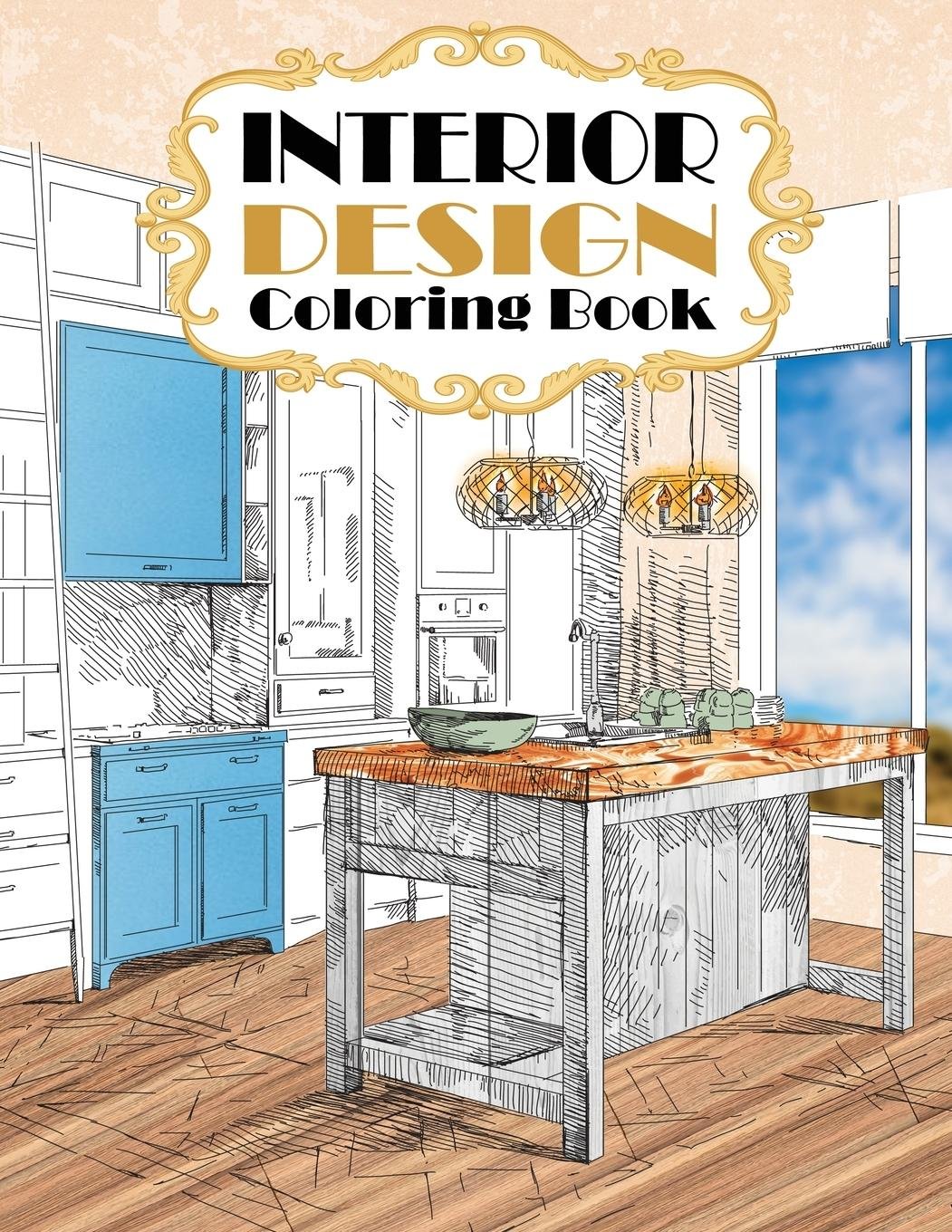 Interior Design Coloring Book“ Stefan Heart – Buch neu kaufen ...