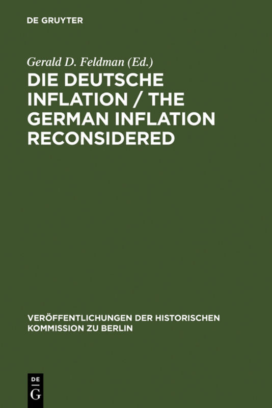 ISBN 3110087219 "Die Deutsche Inflation / The German Inflation ...