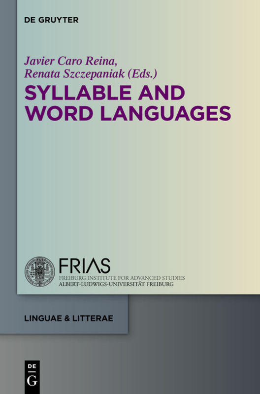 Syllable And Word Languages Javier Caro Reina Buch Antiquarisch Kaufen A02y19op01zzi