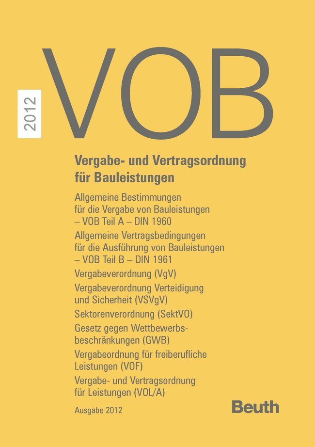 VOB Vergabe 2024 und Vertragsordnung