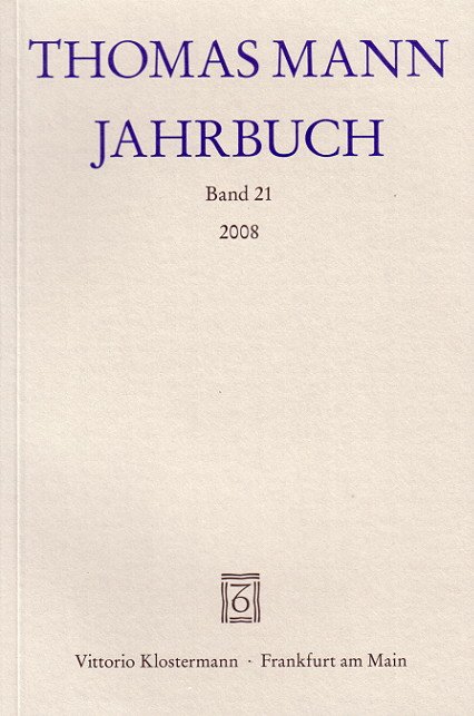 ドイツ/古本 THOMAS MANN JAHRBUCH Band 18 2005 Verlag Vittorio Klostermann | Literatur- und