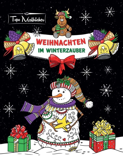 2Malbuch Weihnachten2 Malbücher Winter Malbuch für Erwachsene Vol.1 & Vol 