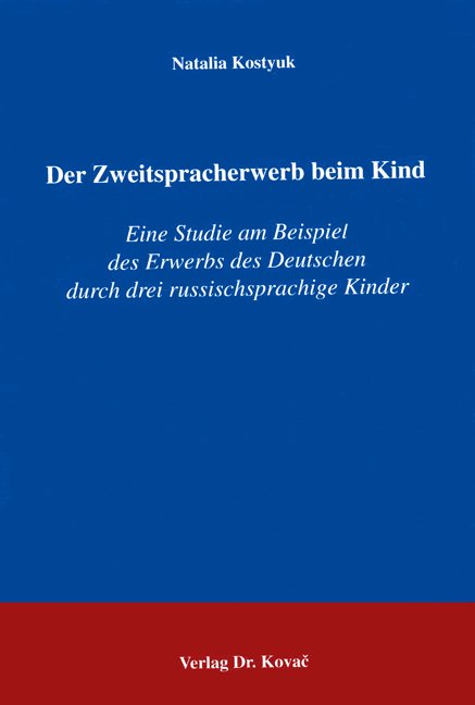 ISBN 3830017979 "Der Zweitspracherwerb Beim Kind - Eine Studie Am ...