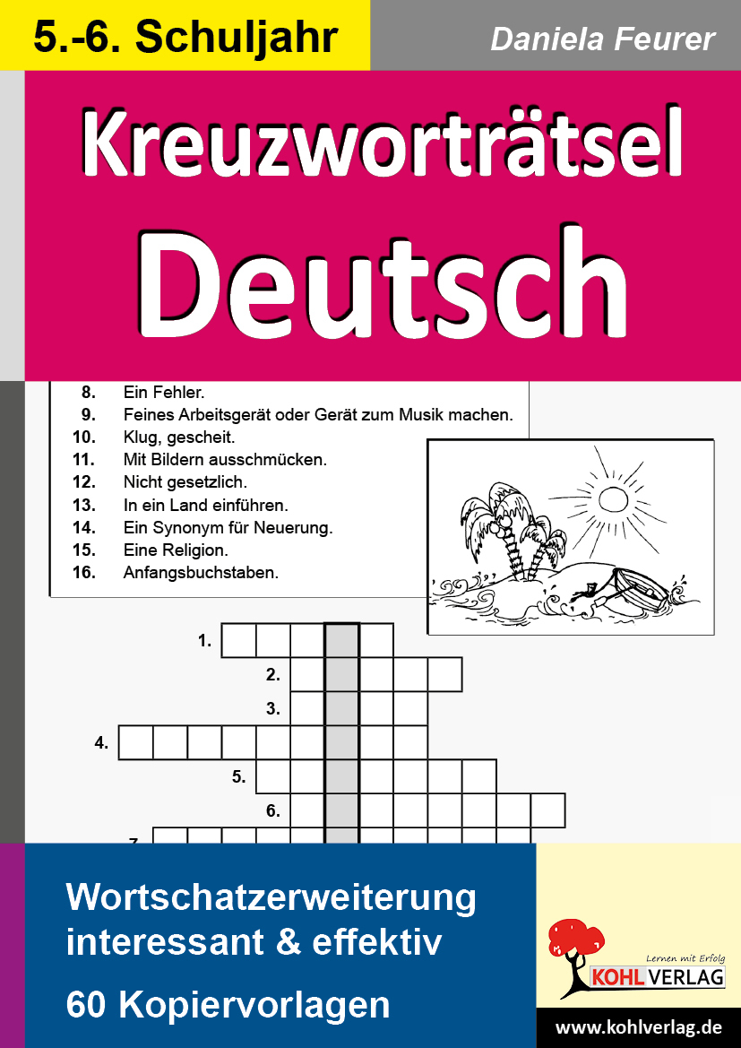 Kreuzworträtsel Deutsch  Klasse 5-6 - …“ (Daniela Feurer) – Buch gebraucht  kaufen – A02b8pAO01ZZt