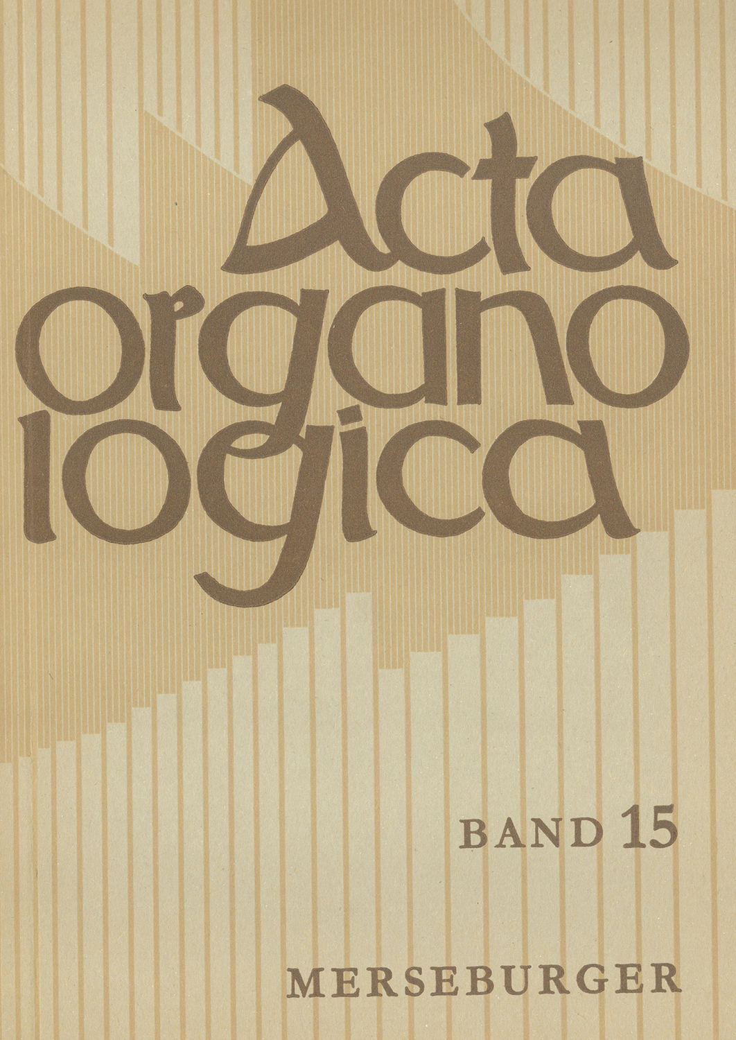 Acta Organologica“ – Bücher gebraucht, antiquarisch & neu kaufen